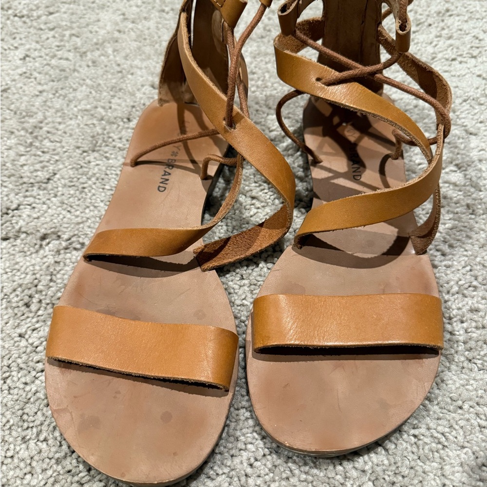 Women's Tan Leather Sandals